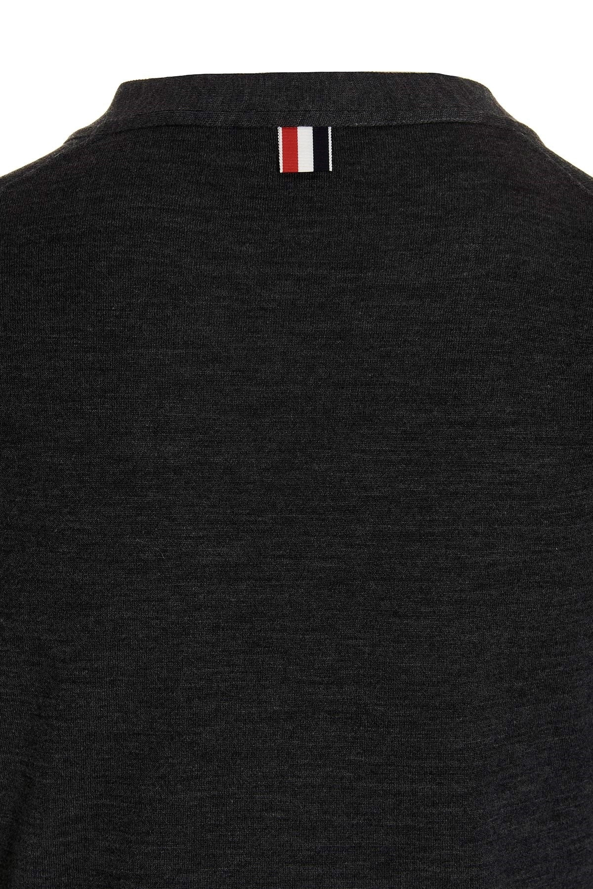 Thom Browne Men Merino Wool Cardigan - 6
