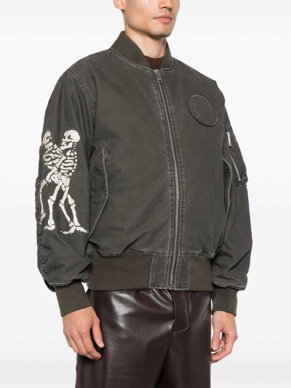 Horizon Skeletons cotton bomber jacket - 4