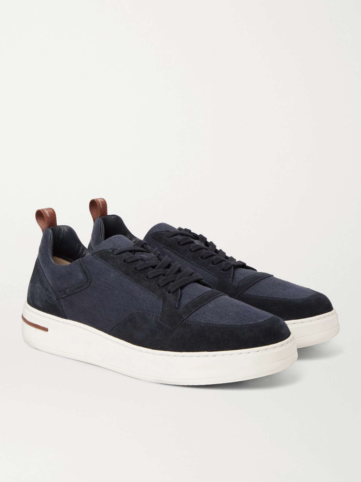 Newport Walk Suede and Mesh Sneakers - 4