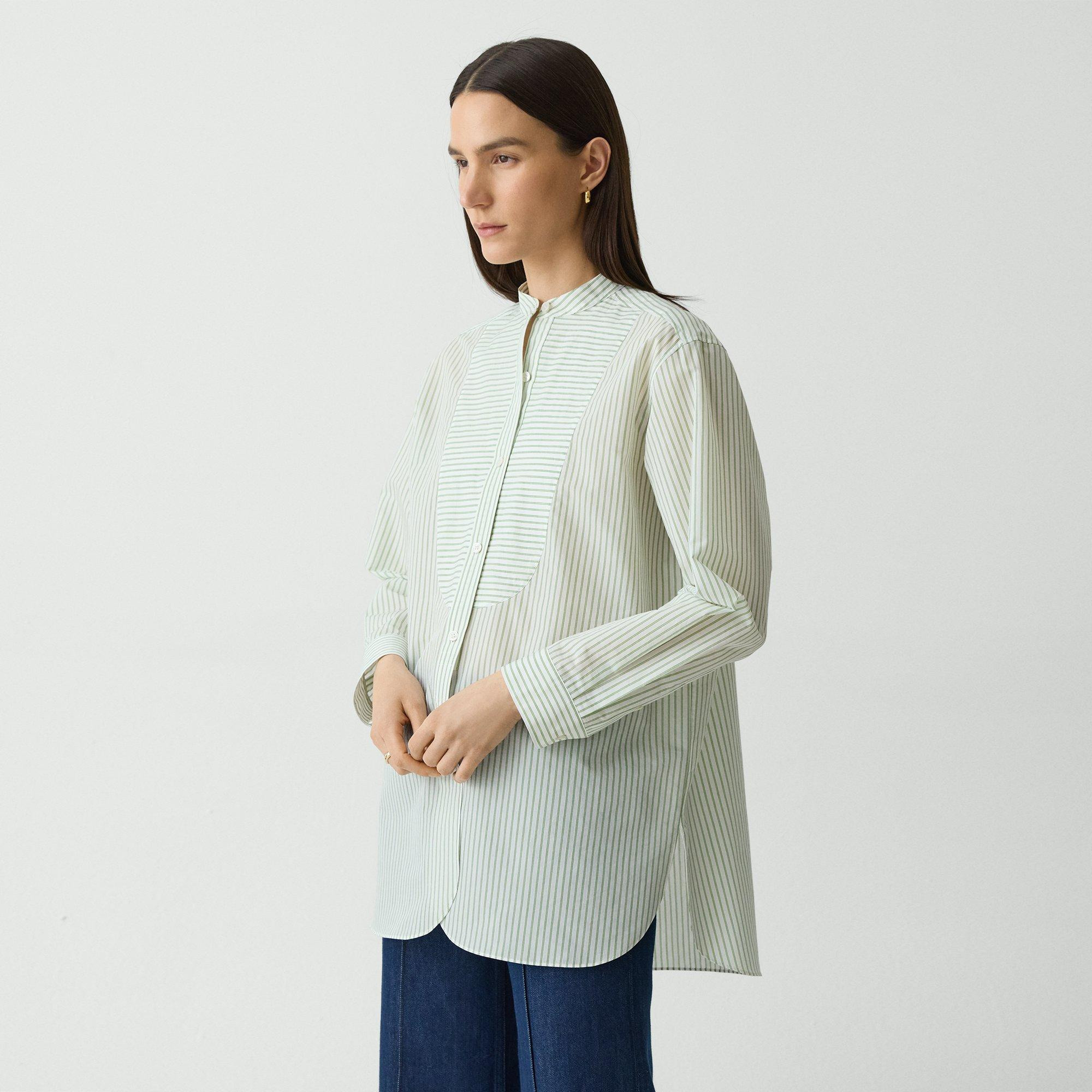 Tuxedo Shirt in Striped Cotton-Blend - 3