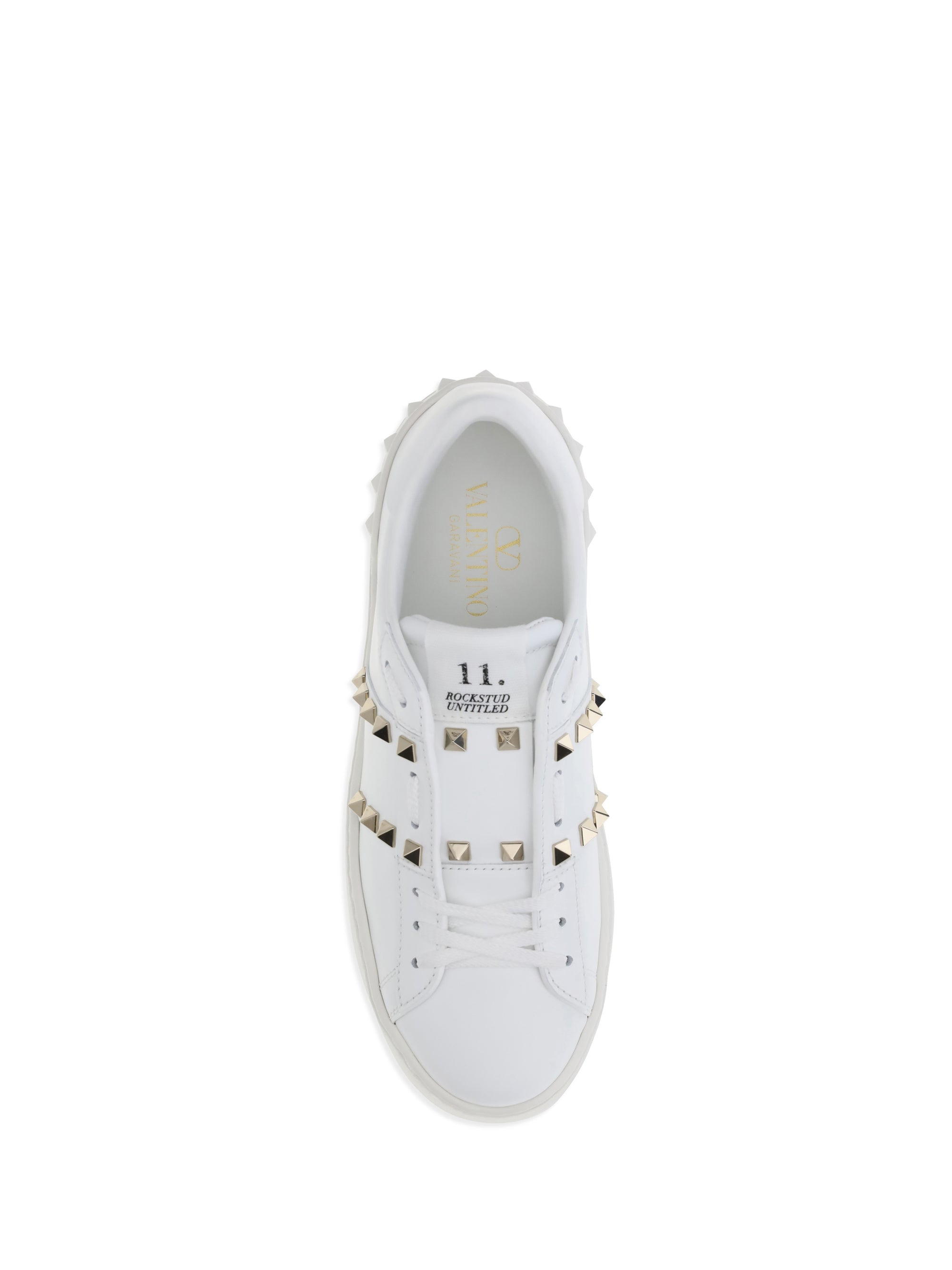 Valentino Garavani Women Rockstud Untitled Flatform Sneakers - 4