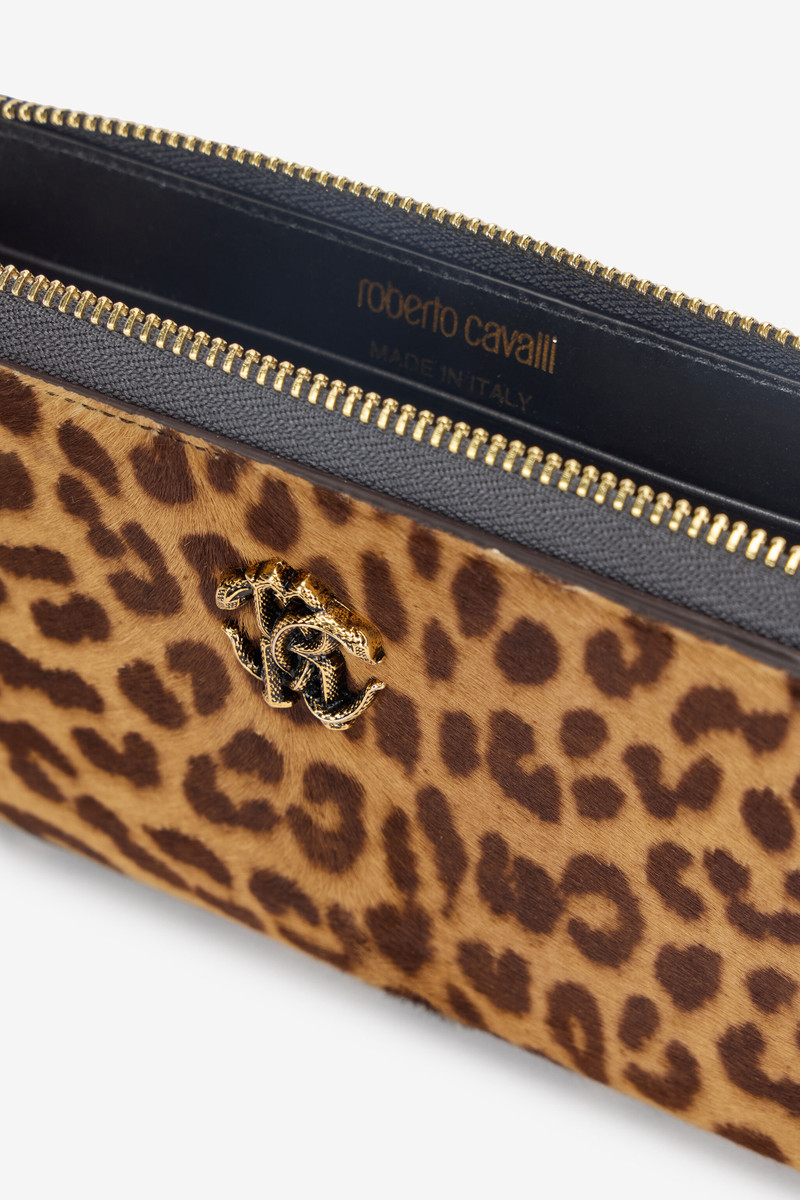 Jaguar Skin Print Zip-Around Wallet 5
