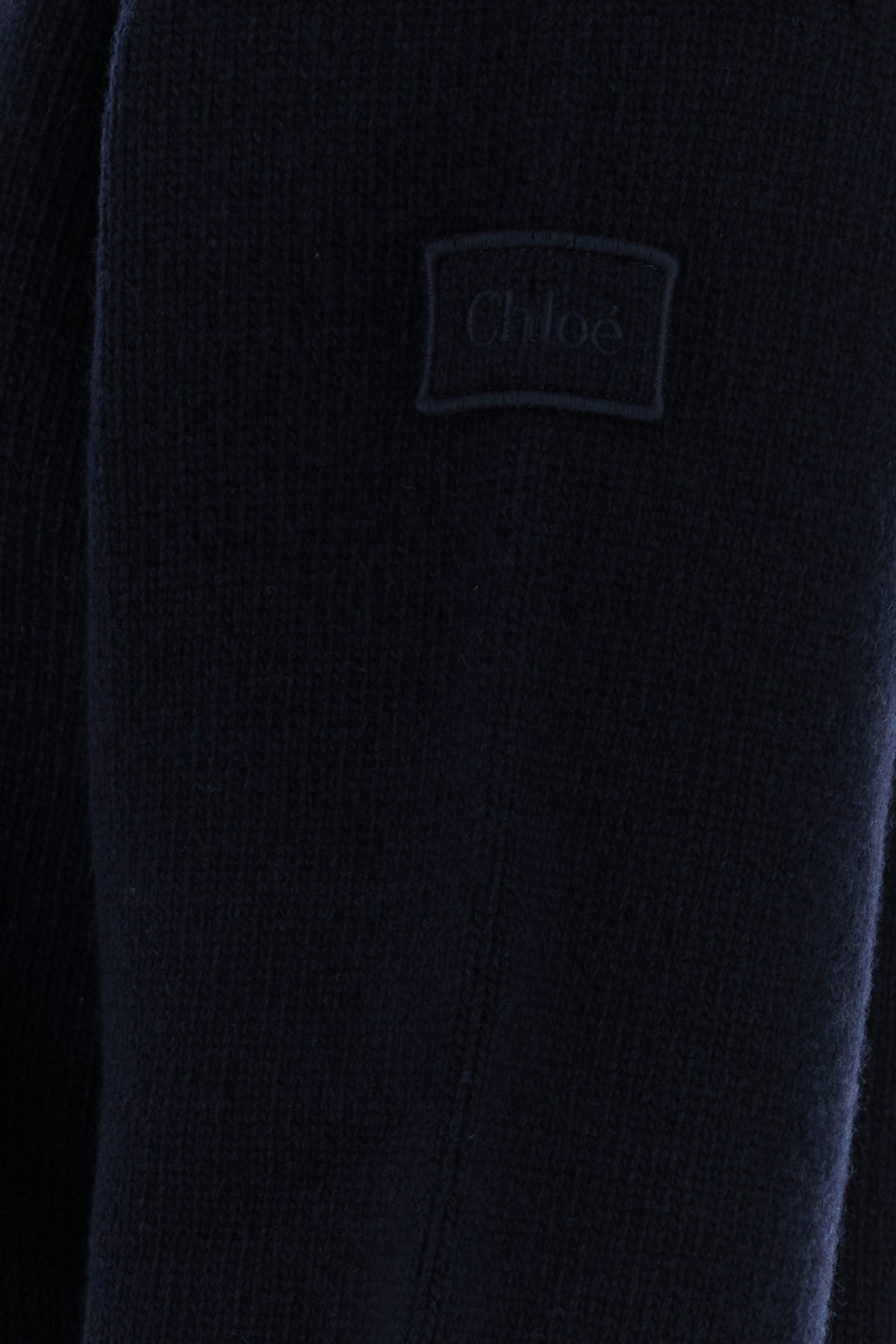 Dark blue wool blend sweater - 3