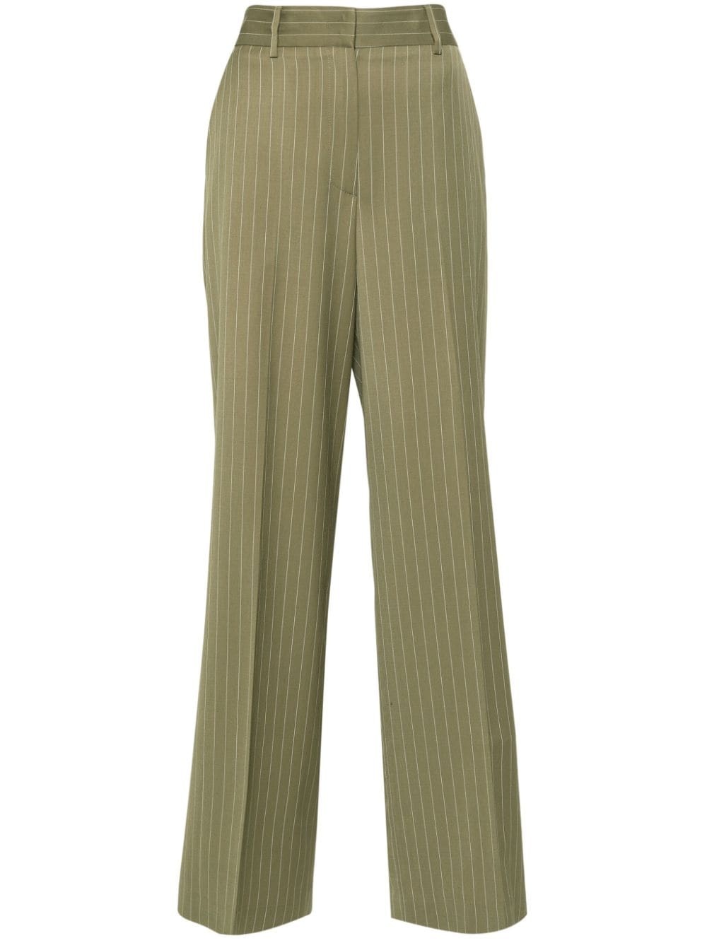 high-waist straight-leg trousers - 1