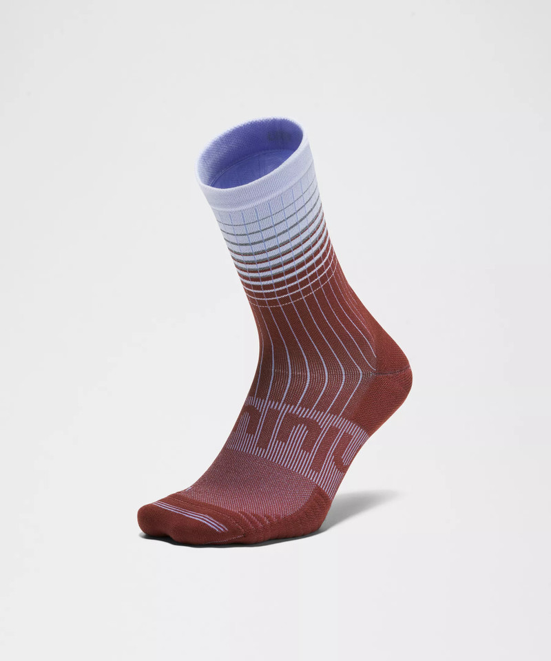 Unisex Power Stride Crew Socks Reflective Grid *Updated 3