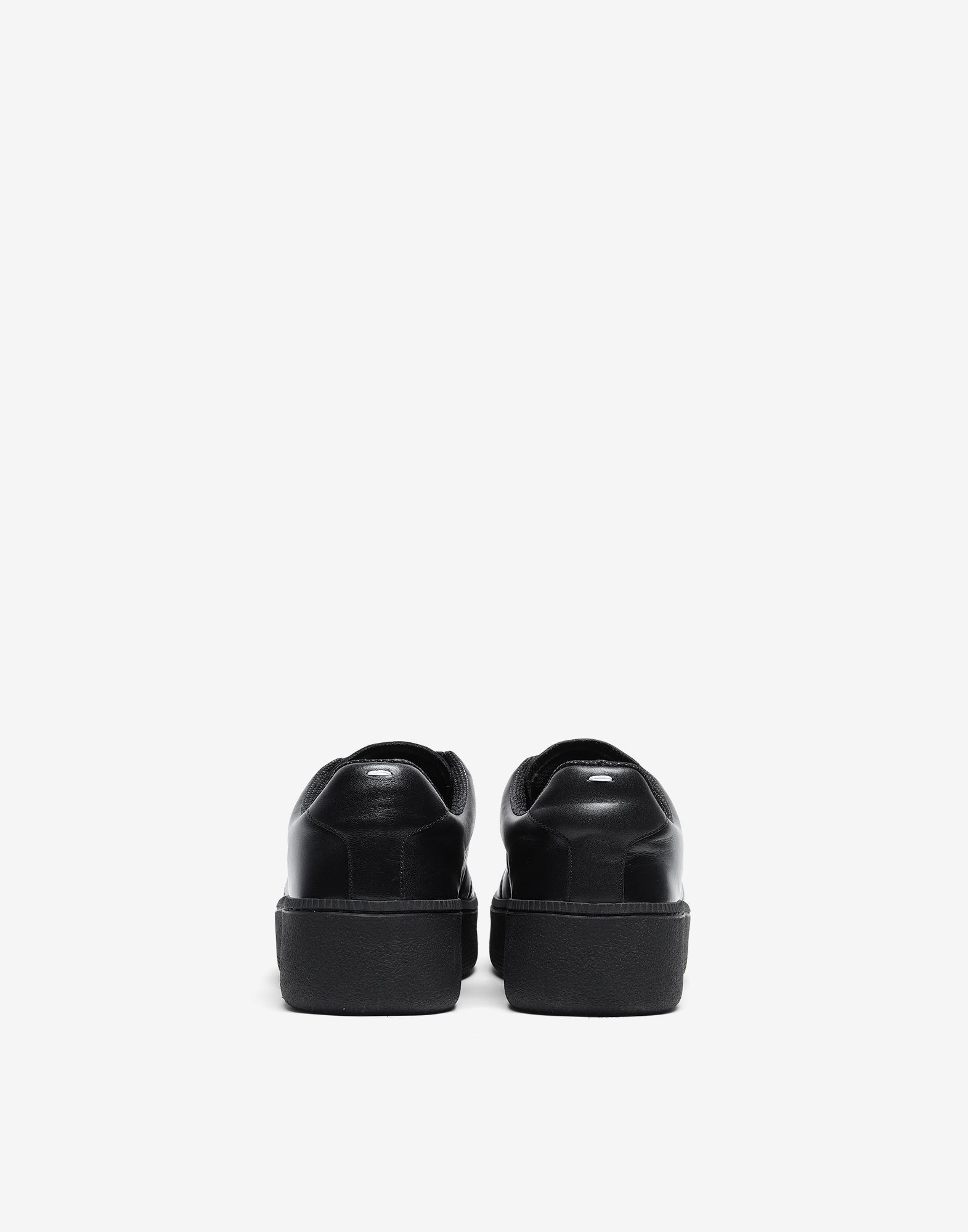 Wedge leather sneakers - 3