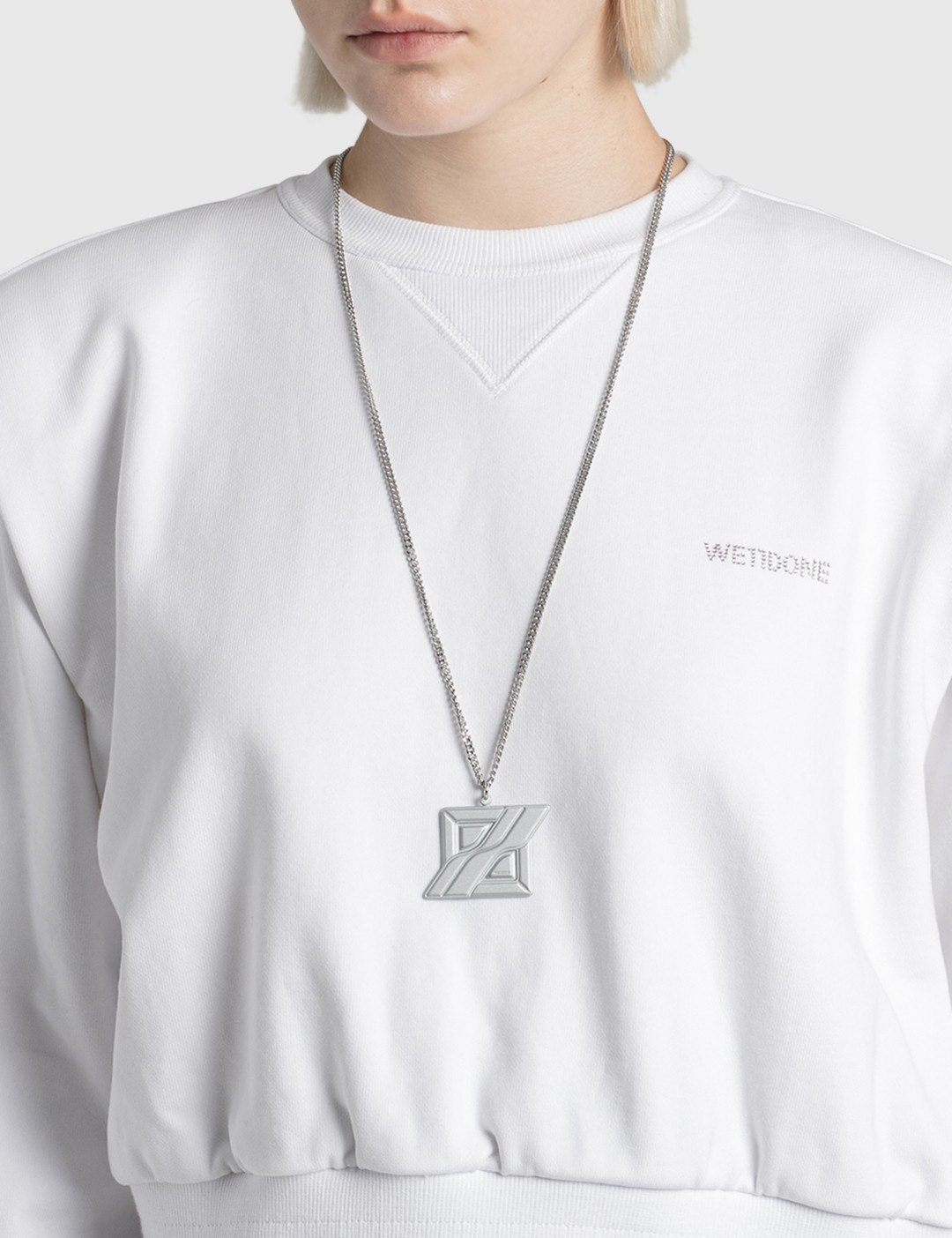 SILVER2 LOGO NECKLACE - 2