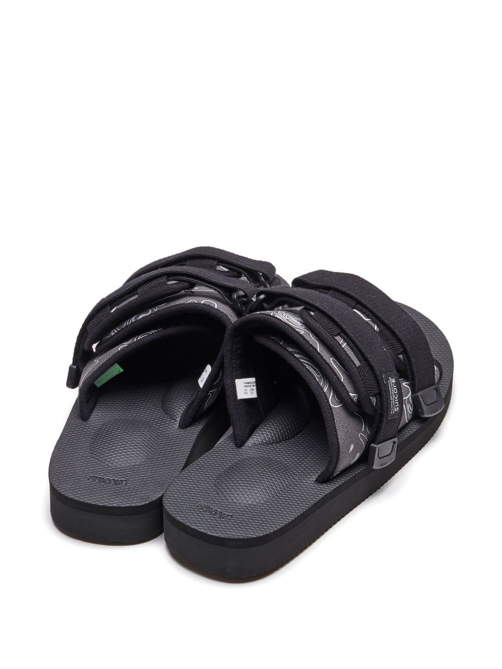 triple-strap patterned sandals - 3