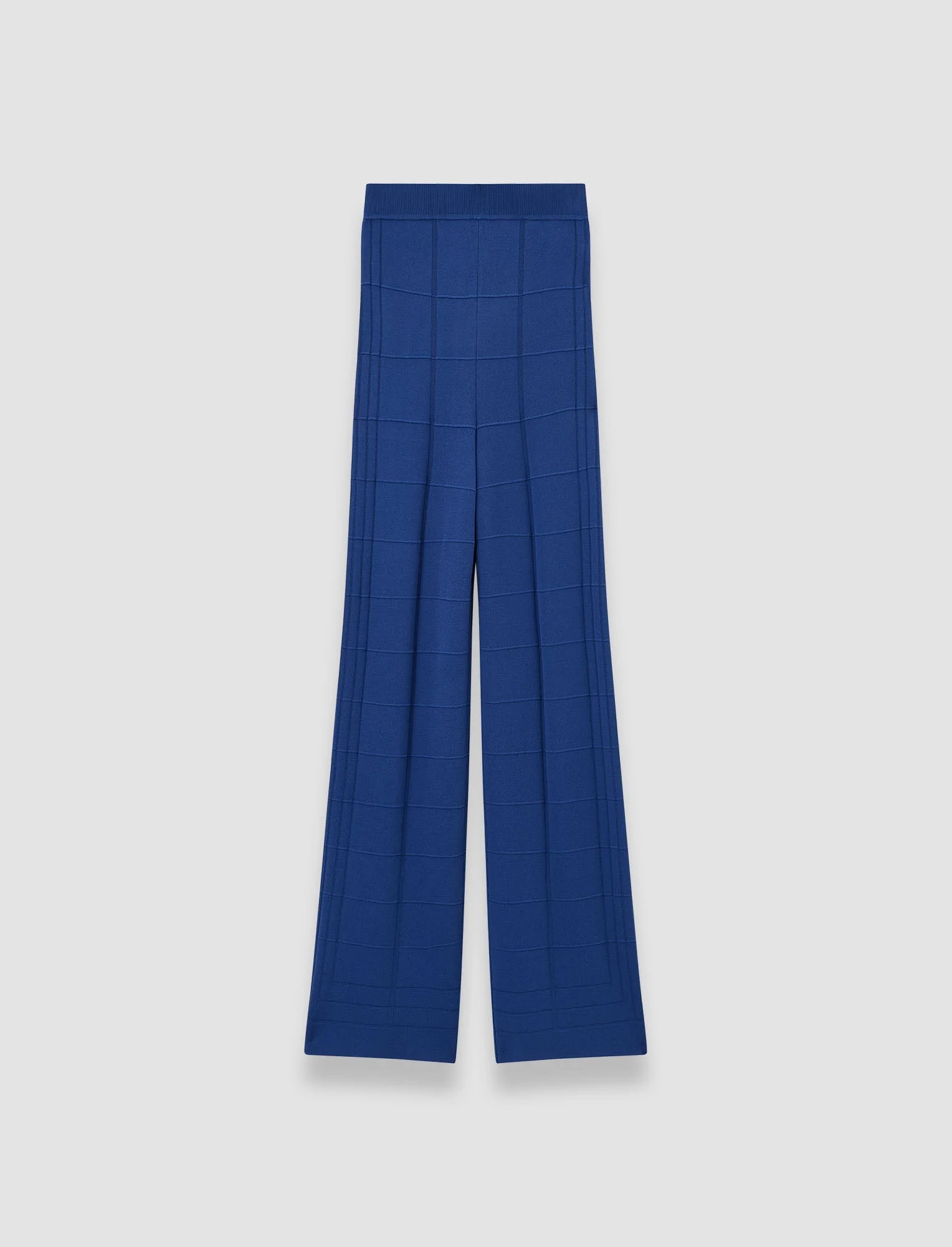Viscose Grid Knit Trousers - 1