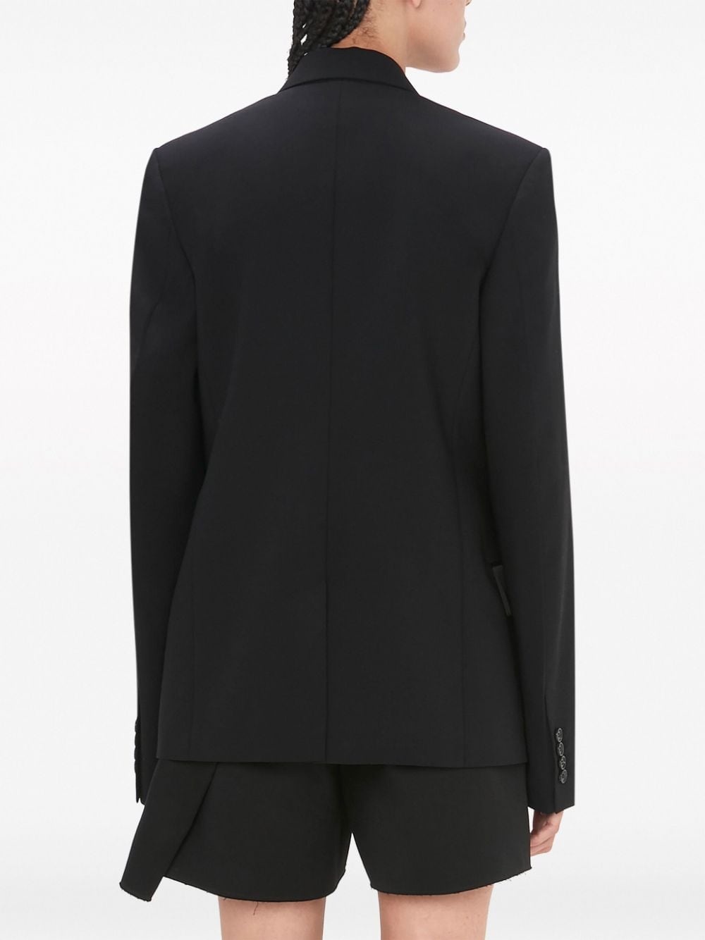 panelled double-breasted blazer - 4