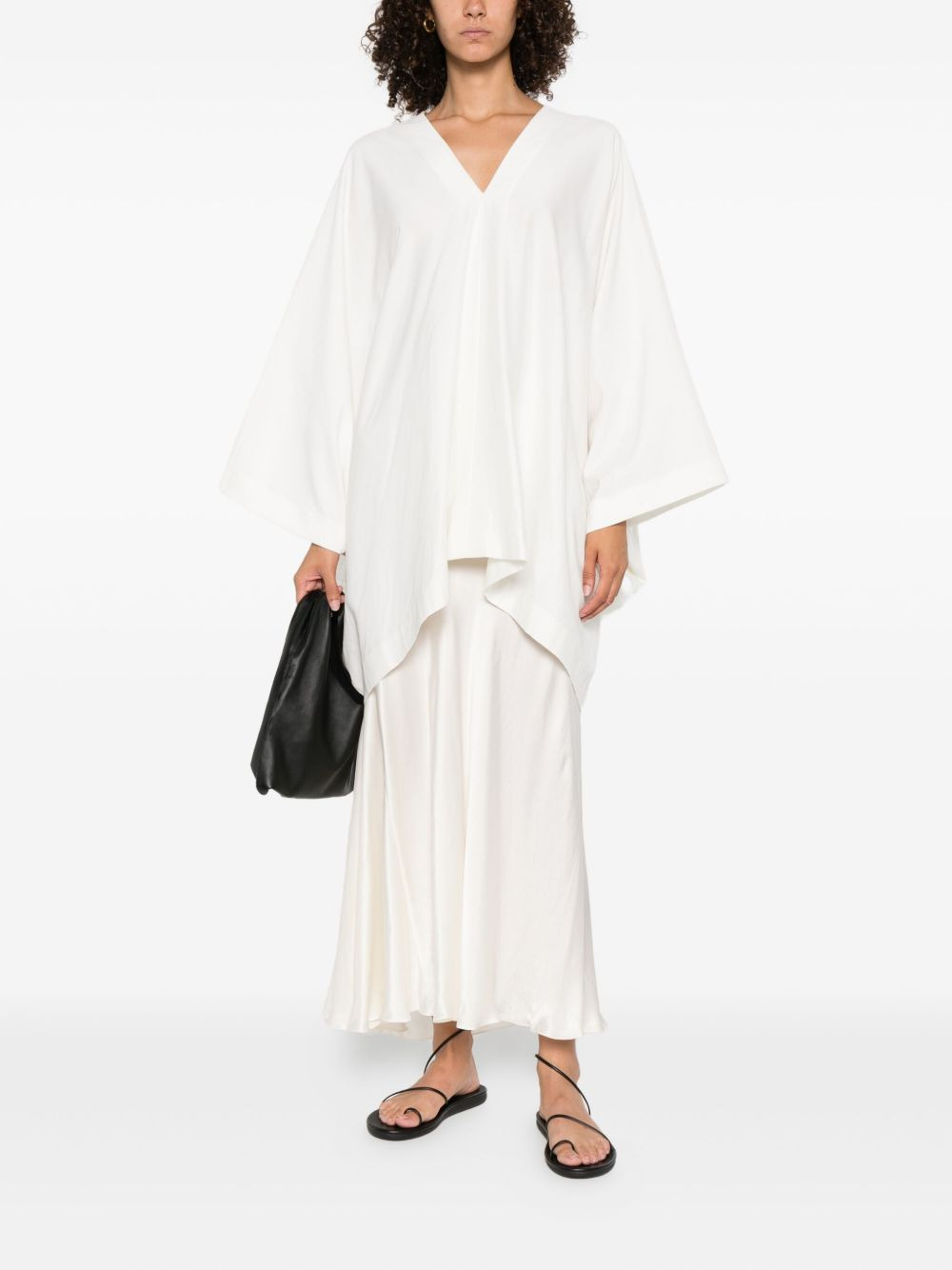 asymmetrical silk skirt - 2