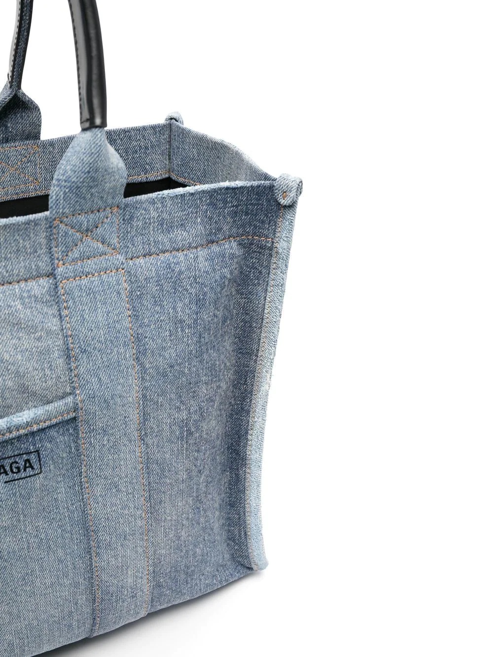 Hardware denim belt bag - 5