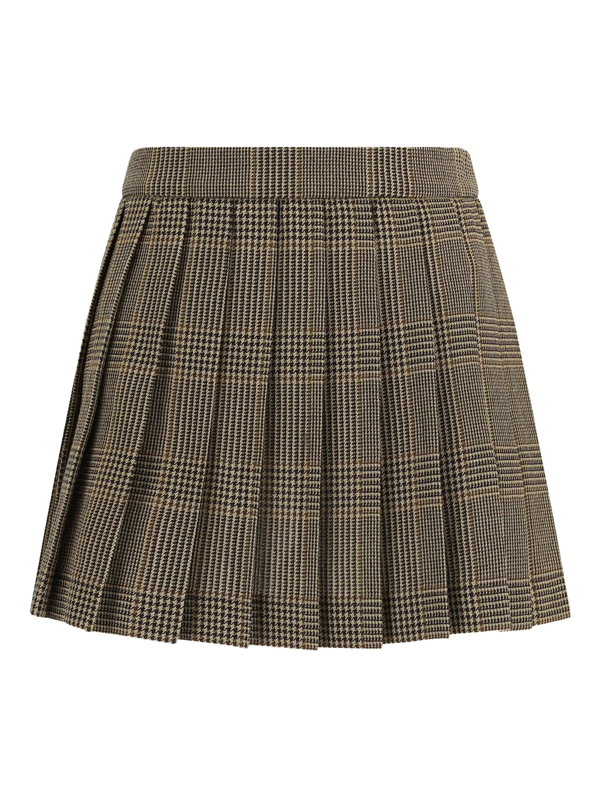 Golden Goose Prince Of Wales Pleated Skirt - 2