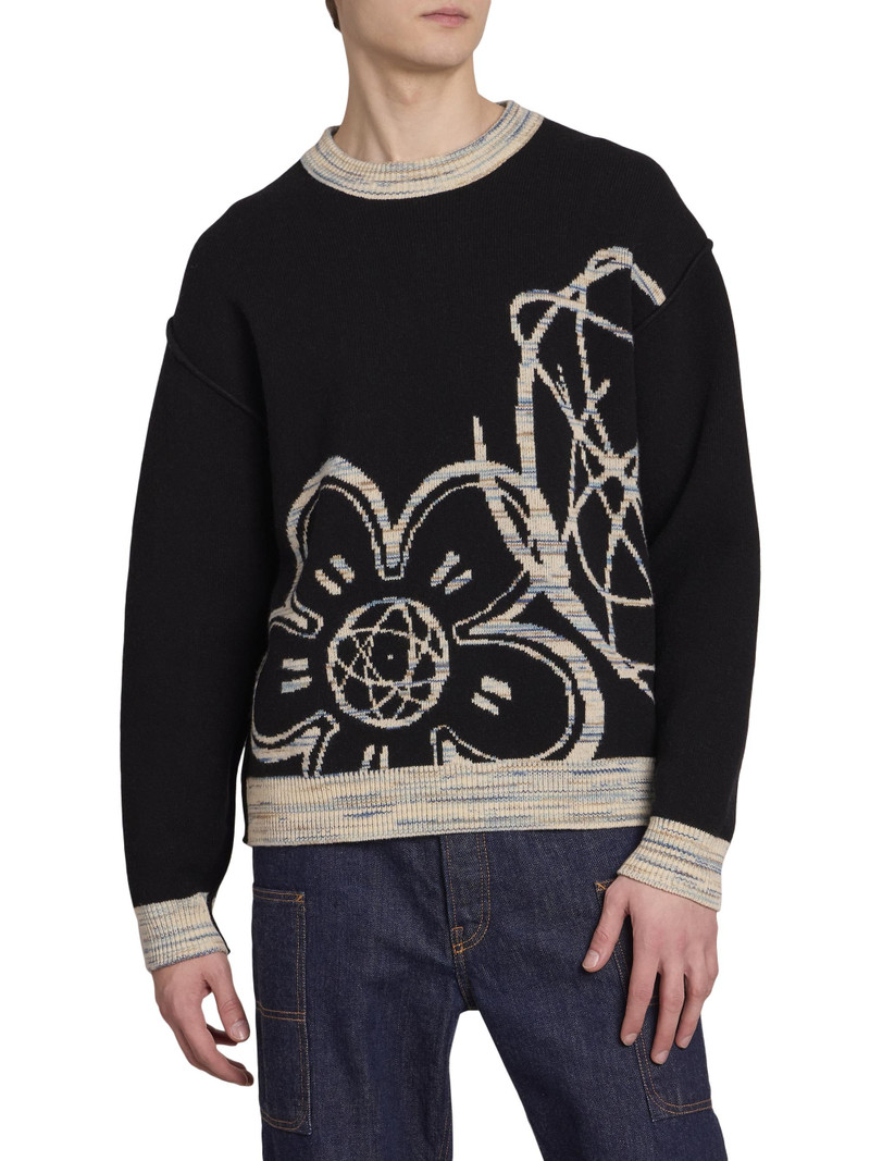 Men's Reversible Futura Stretch-Wool Sweater - Off White 6