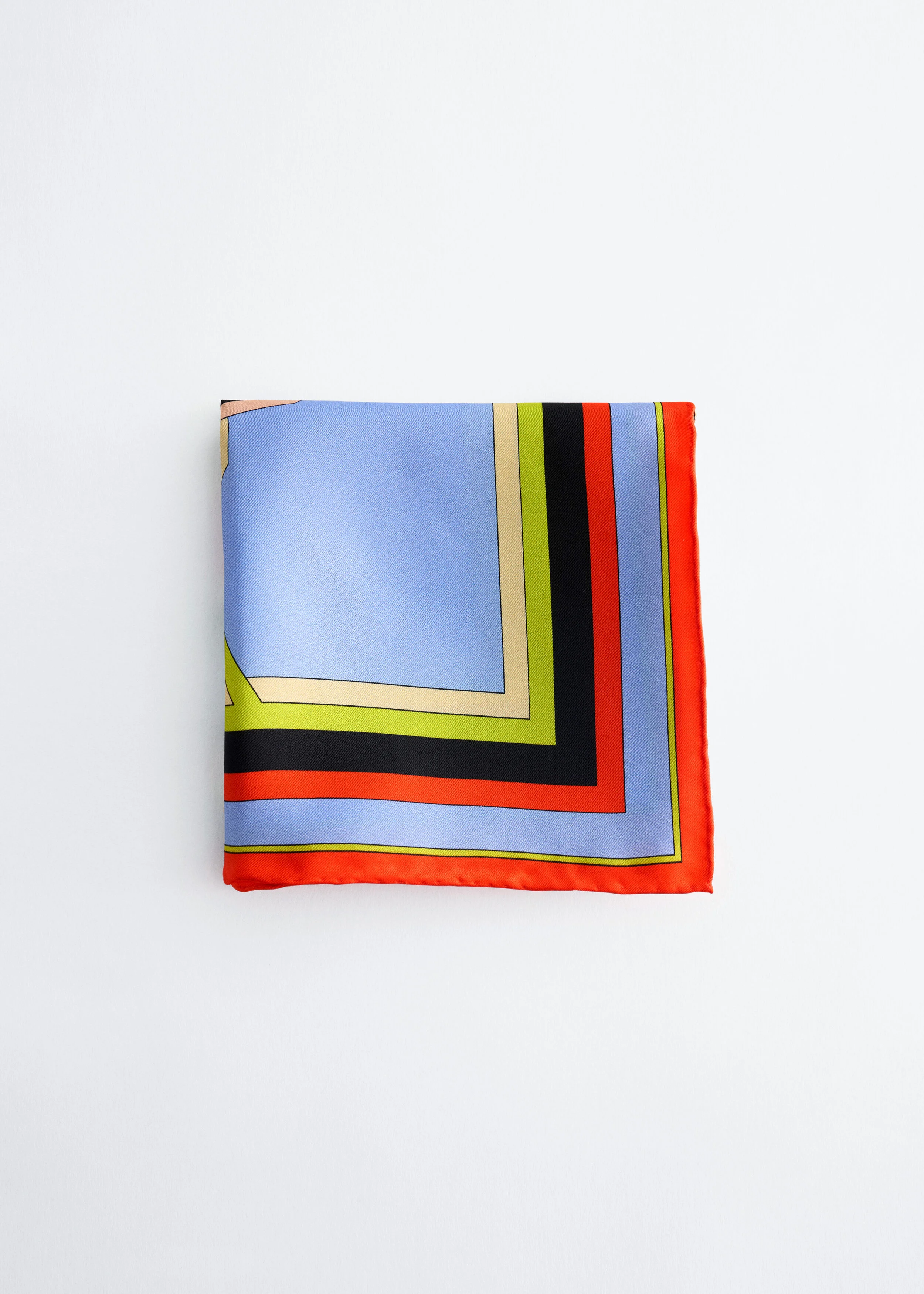 Printed Silk Scarf - 1