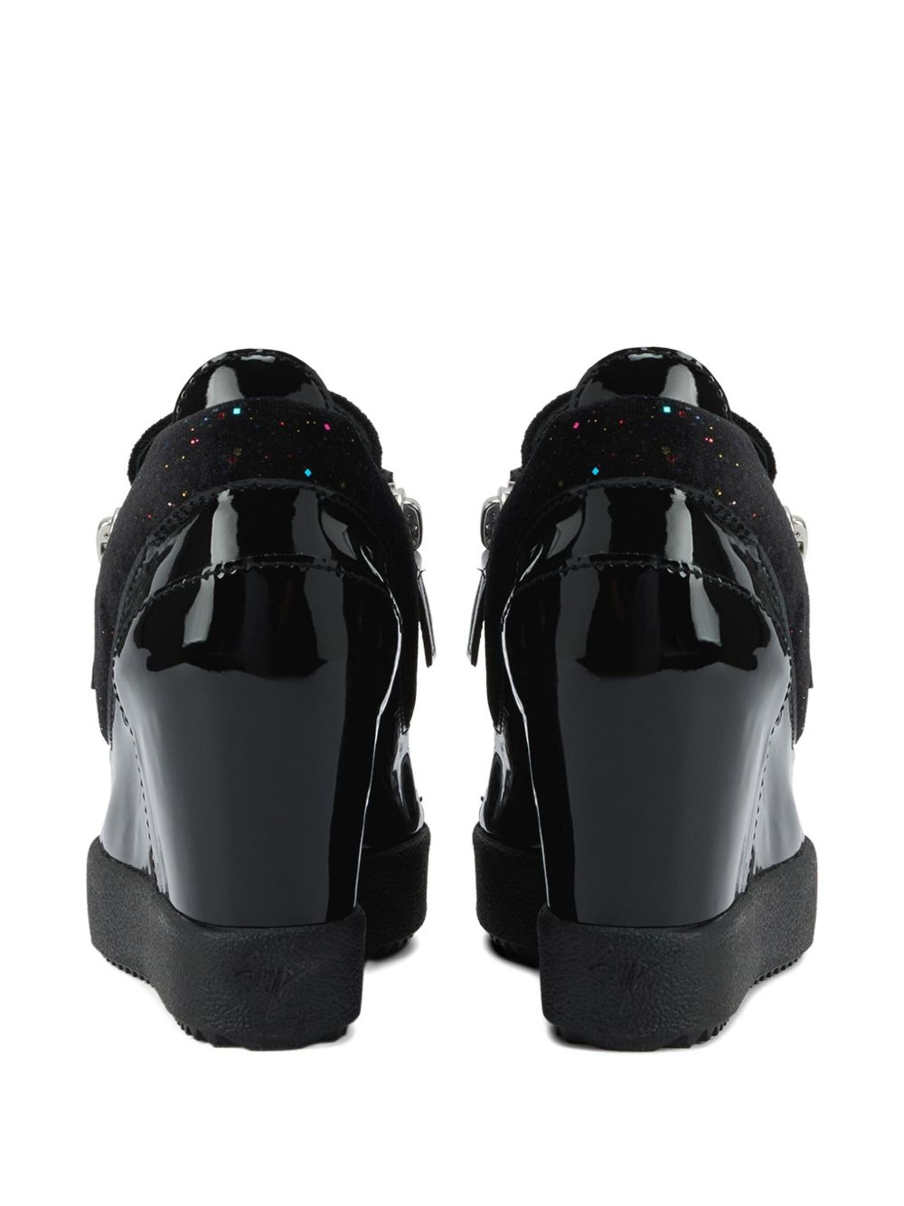 Addy Wedge glitter-panel sneakers - 3