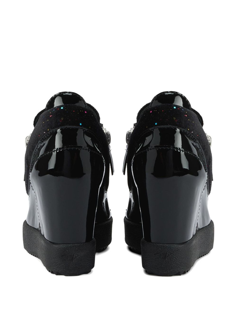 Addy Wedge glitter-panel sneakers 3