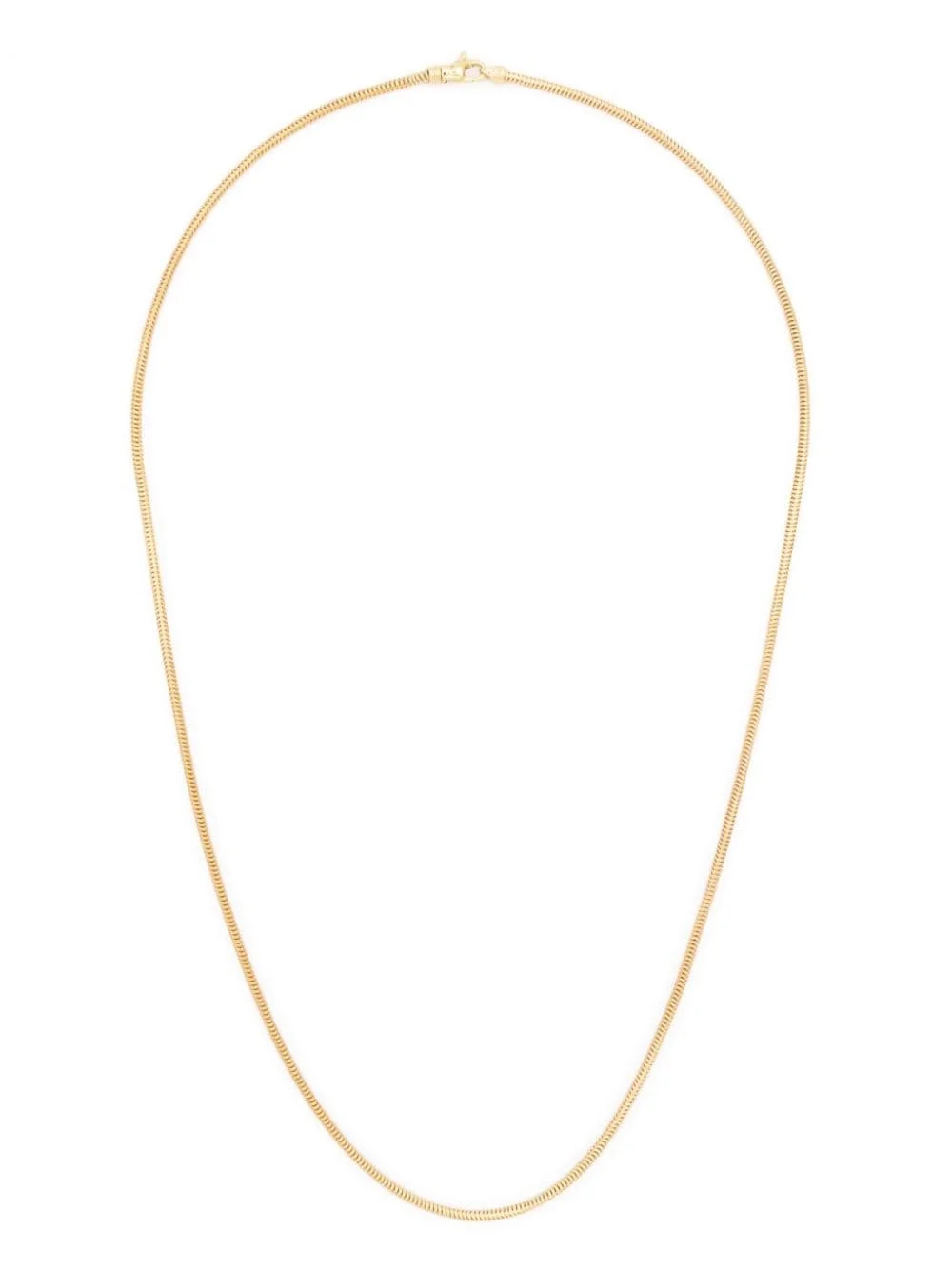 snake-chain silver necklace - 1