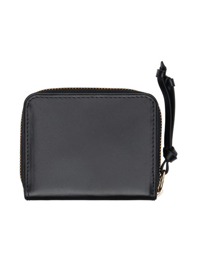 Dries Van Noten Black Square Leather Wallet outlook