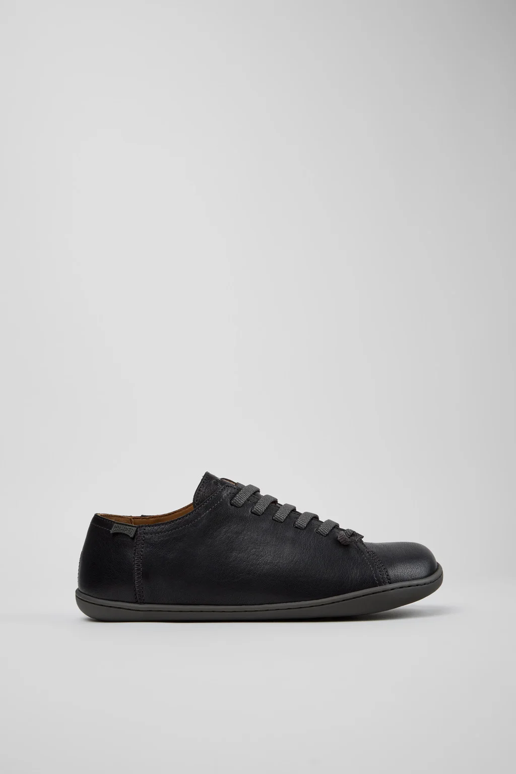 Peu Black Vegetable-Tanned Leather Shoes for Men. - 1