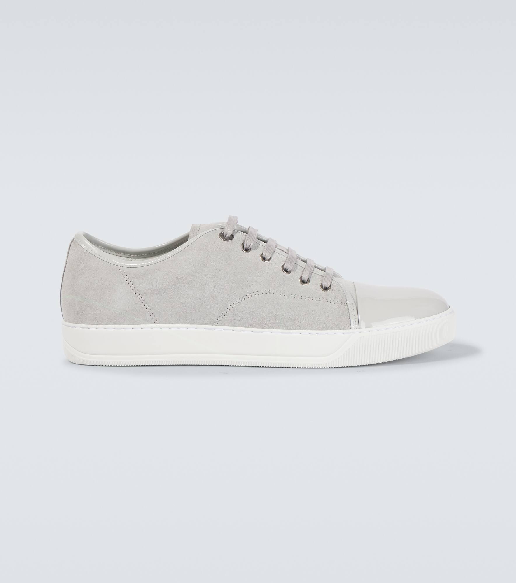 DBB1 leather-trimmed suede sneakers - 1