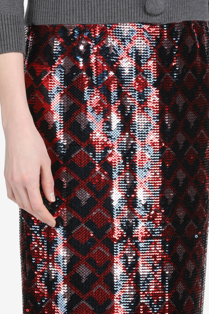 PENCIL SKIRT WITH SEQUINED FABRIC 5