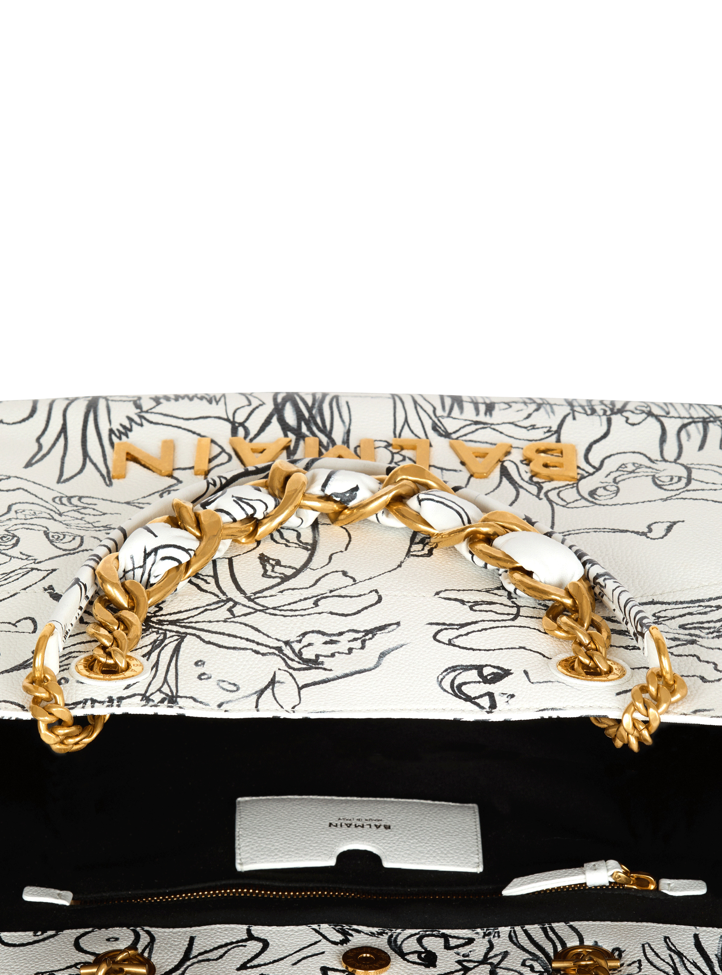 Disney x Balmain: The Lion King - 1945 Soft tote bag in Enfant Précoce print - 6