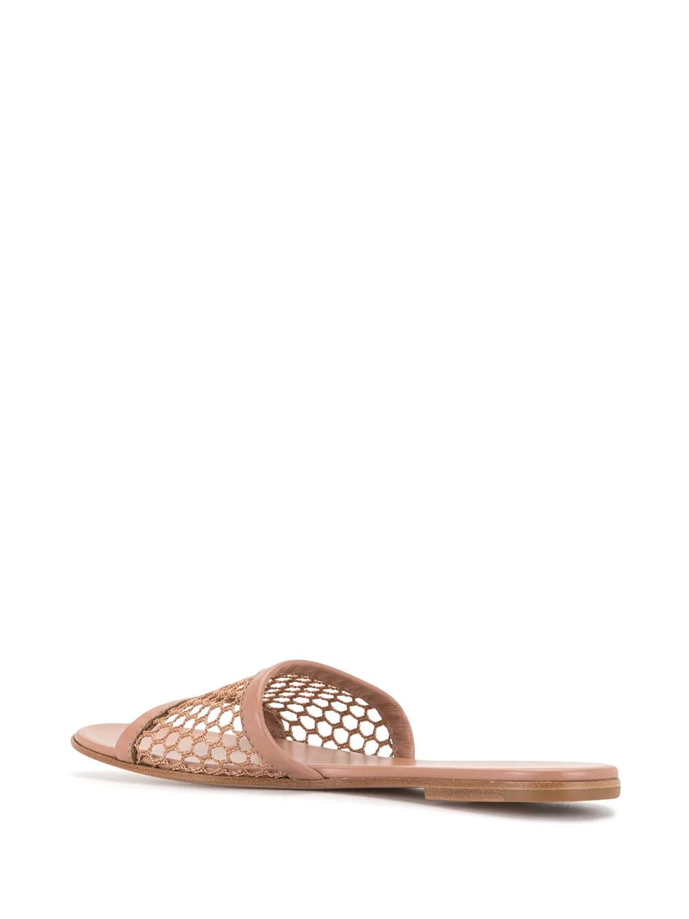 slip-on leather sandals - 3