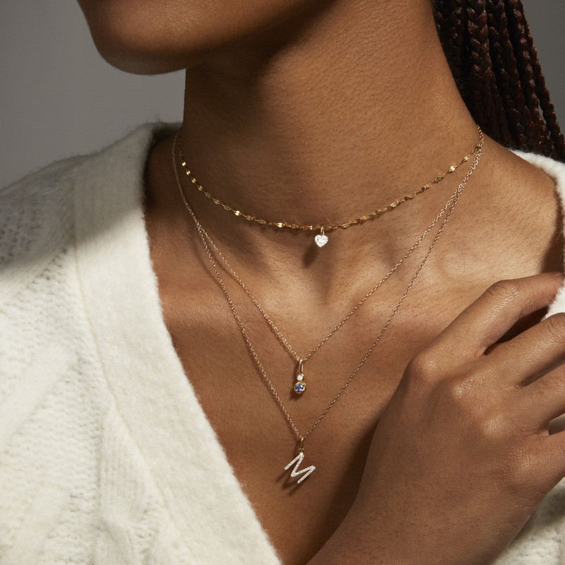 Birthstone Diamond Bonbon Necklace 4