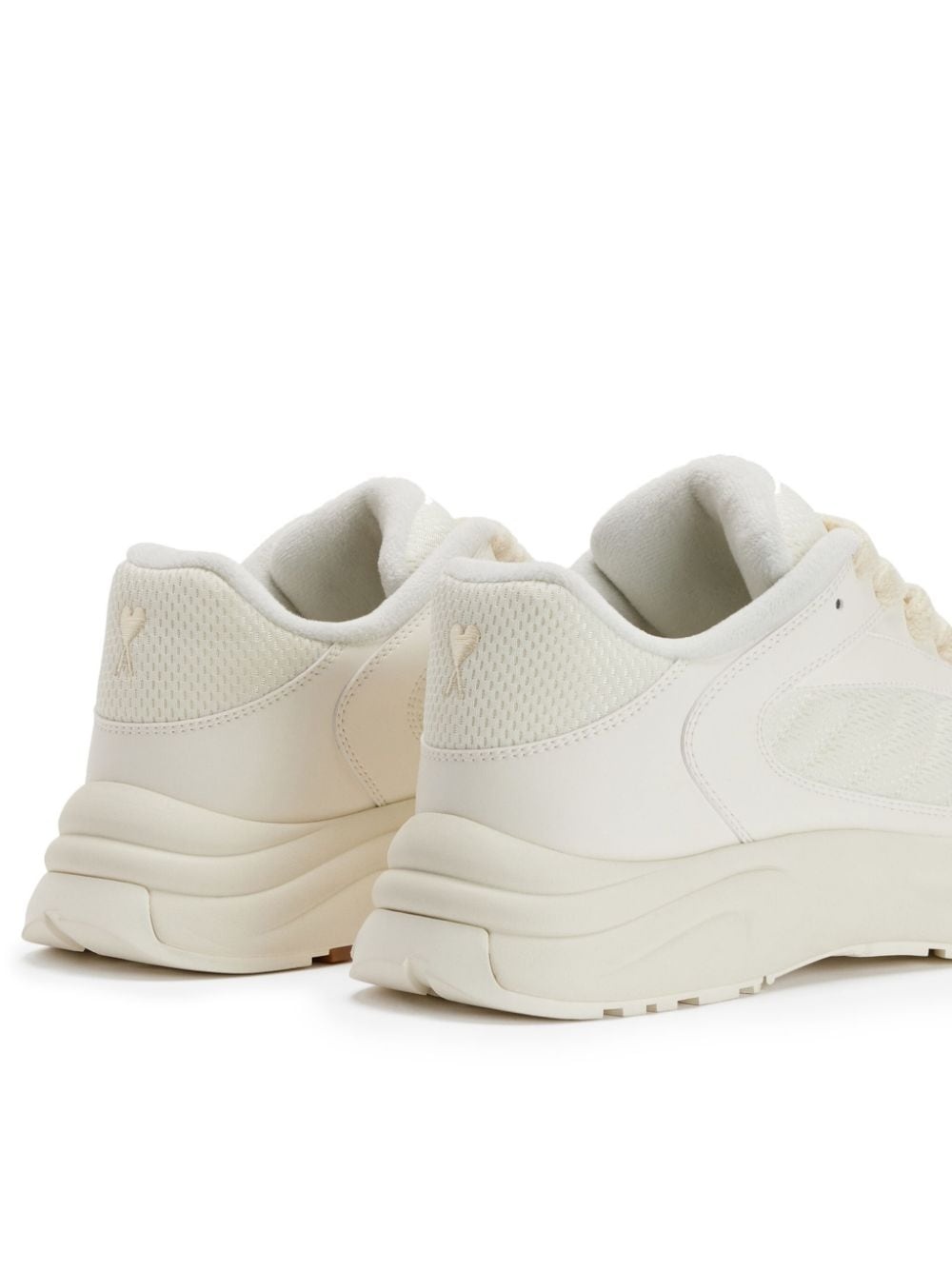 panelled low-top sneakers - 3