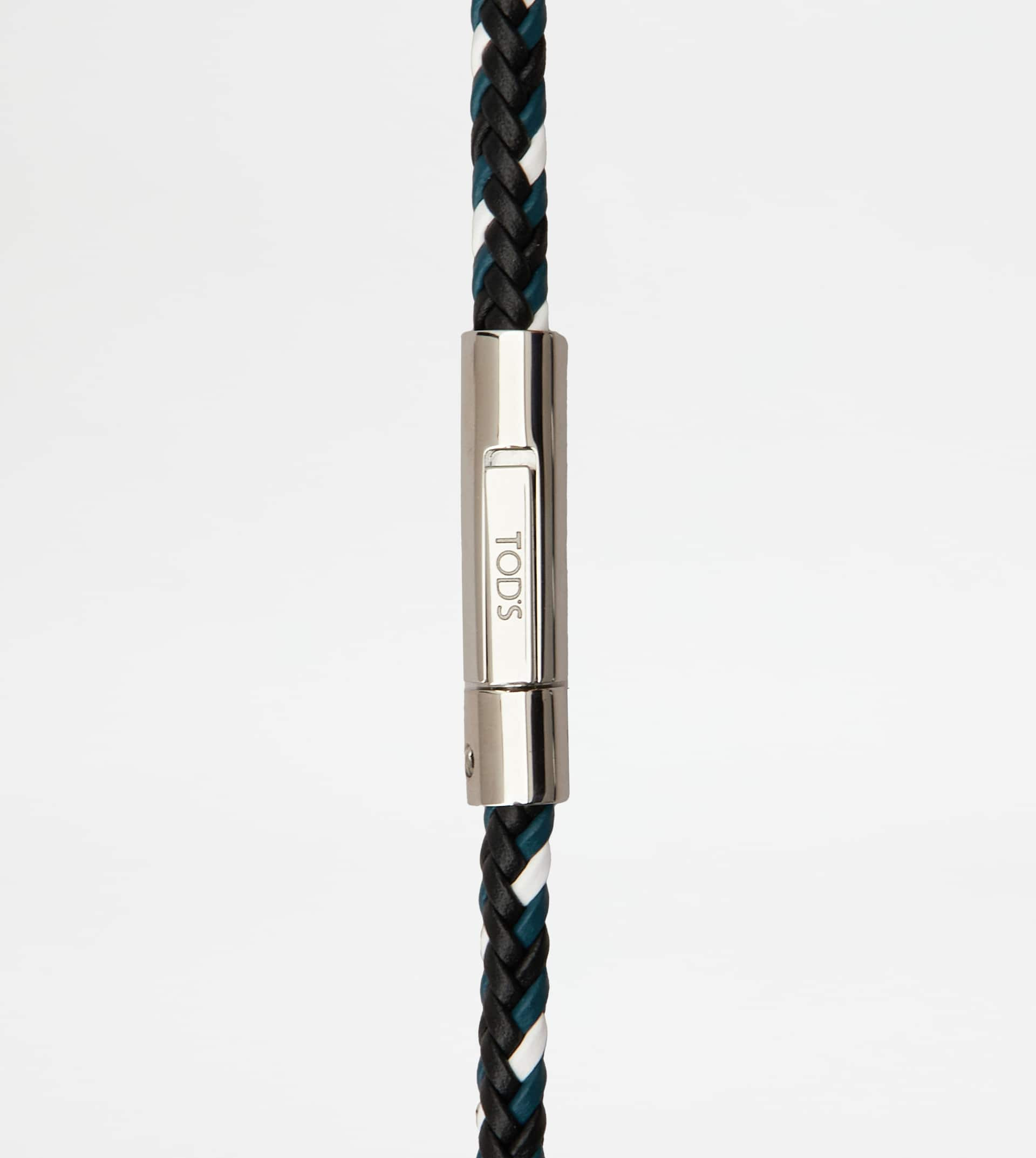 MYCOLORS BRACELET IN LEATHER - BLACK, BLUE, WHITE - 2