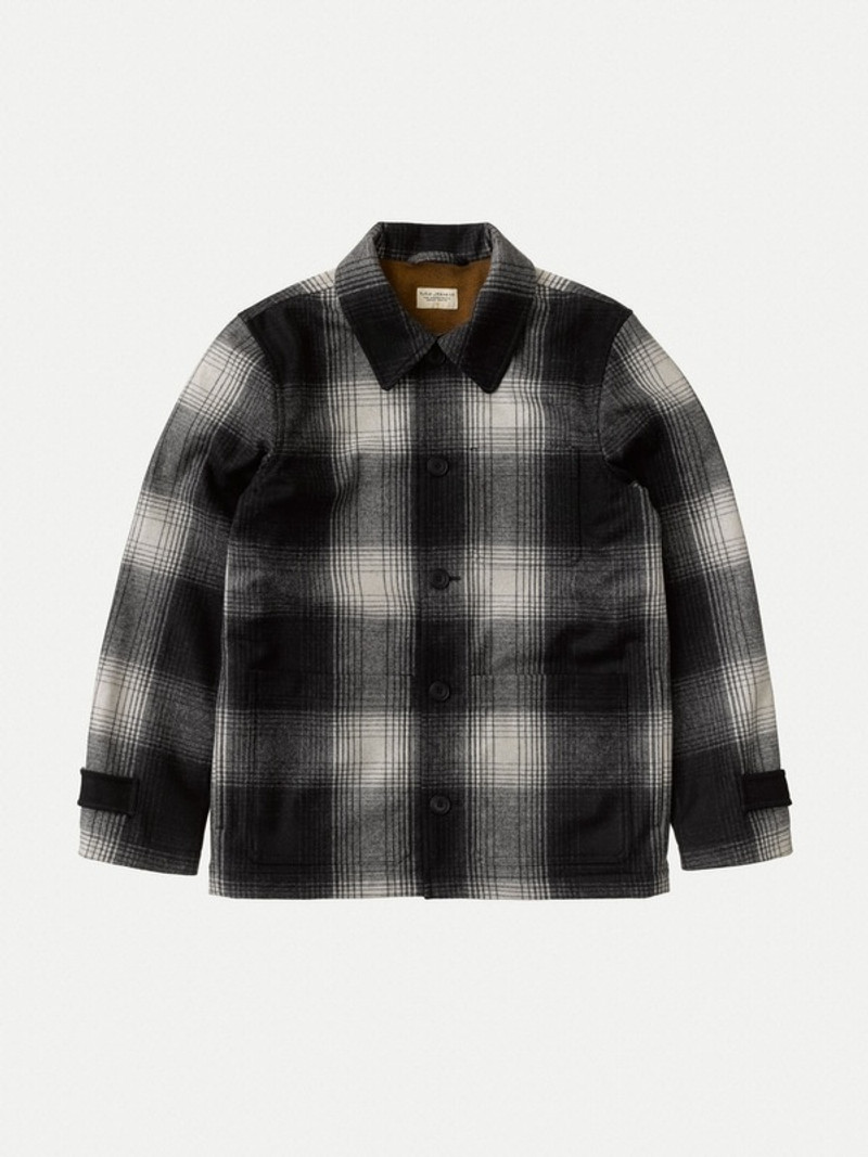 Mangan Shadow Check Jacket Black Check 1