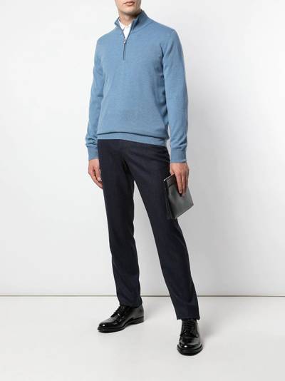 Brunello Cucinelli cashmere half-zip jumper outlook