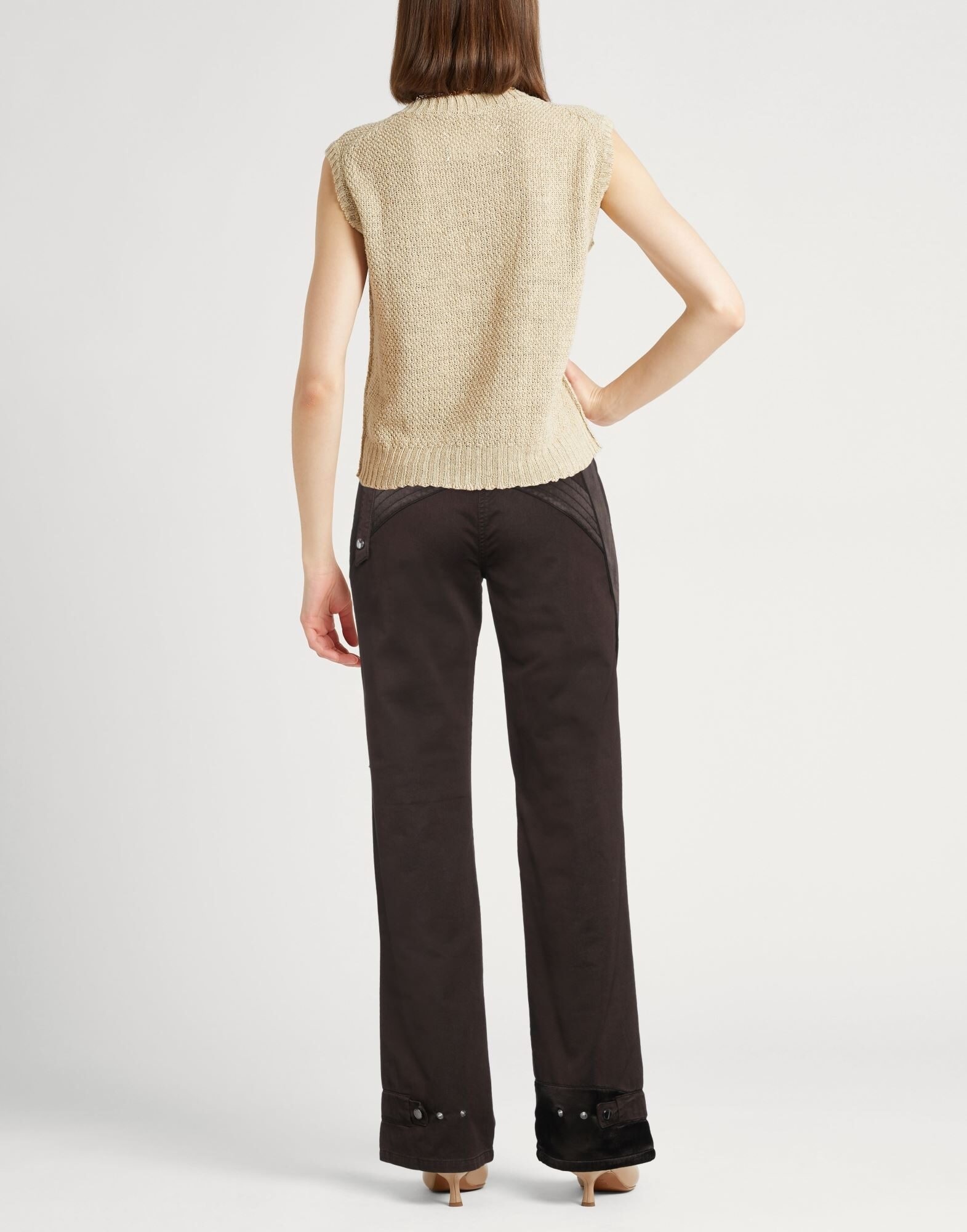 Dark brown Women's Casual Pants - 3