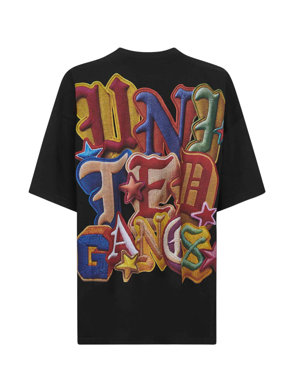 Black Cotton Jersey Printed T-Shirt - 2
