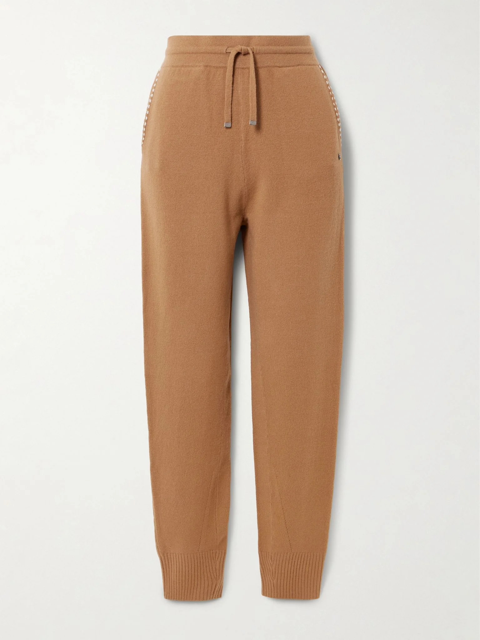 Lily embellished wool-blend ski pants Tan - 1