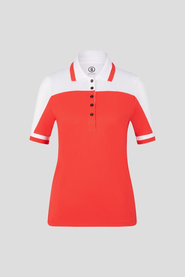 Carolin Functional polo shirt in Red/White - 1