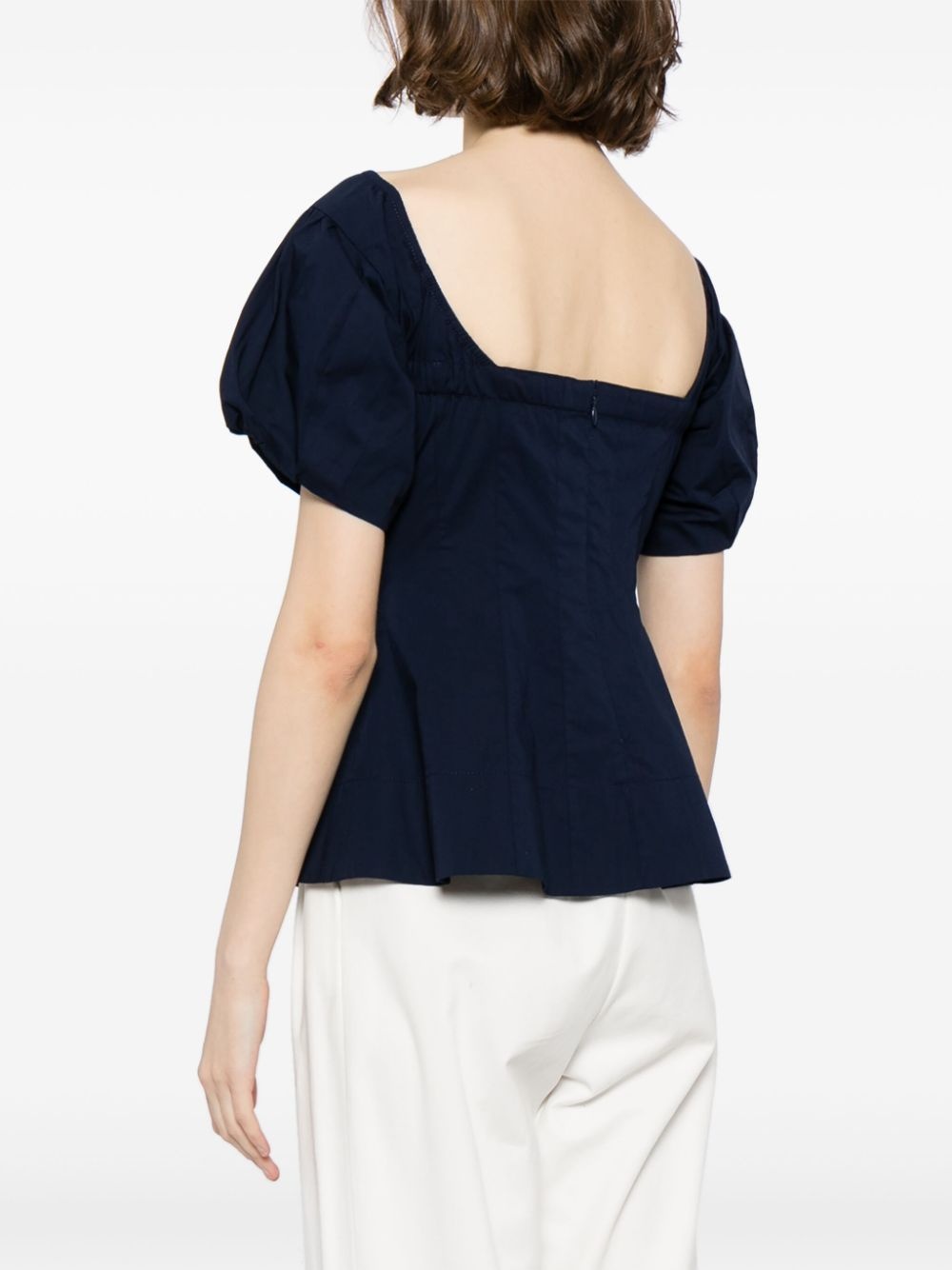 Palermo square-neck blouse - 4