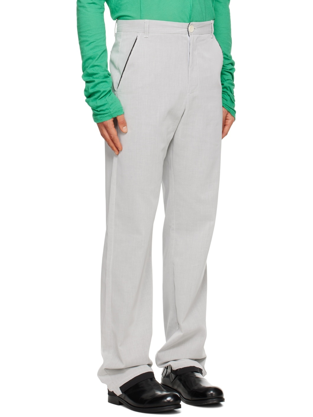 SSENSE Exclusive Gray Sunset Trousers - 2