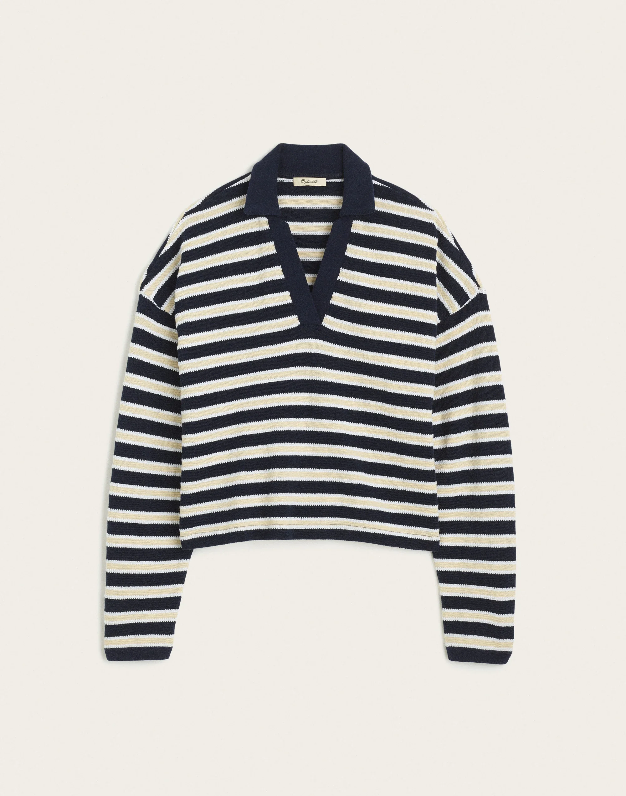 Relaxed Polo Shirt in Stripe - 1