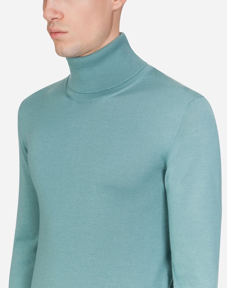 Cashmere and silk turtle-neck sweater - 4