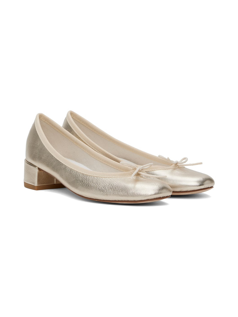 Gold Camille Heels 4