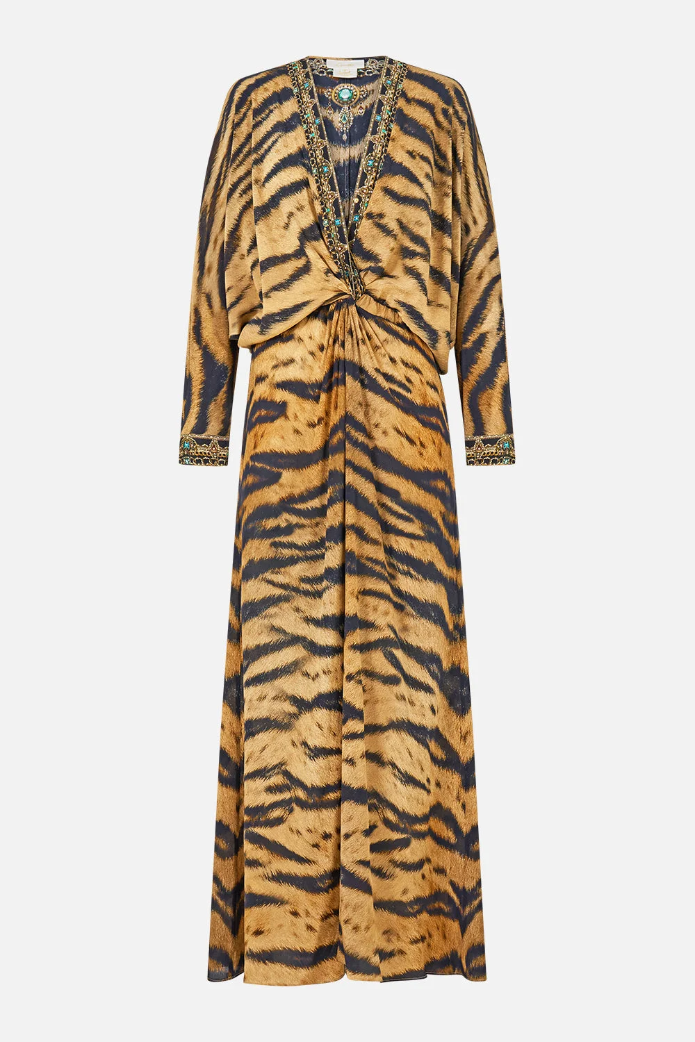 TWIST FRONT BATWING DRESS A WINK TO THE WILD - 1