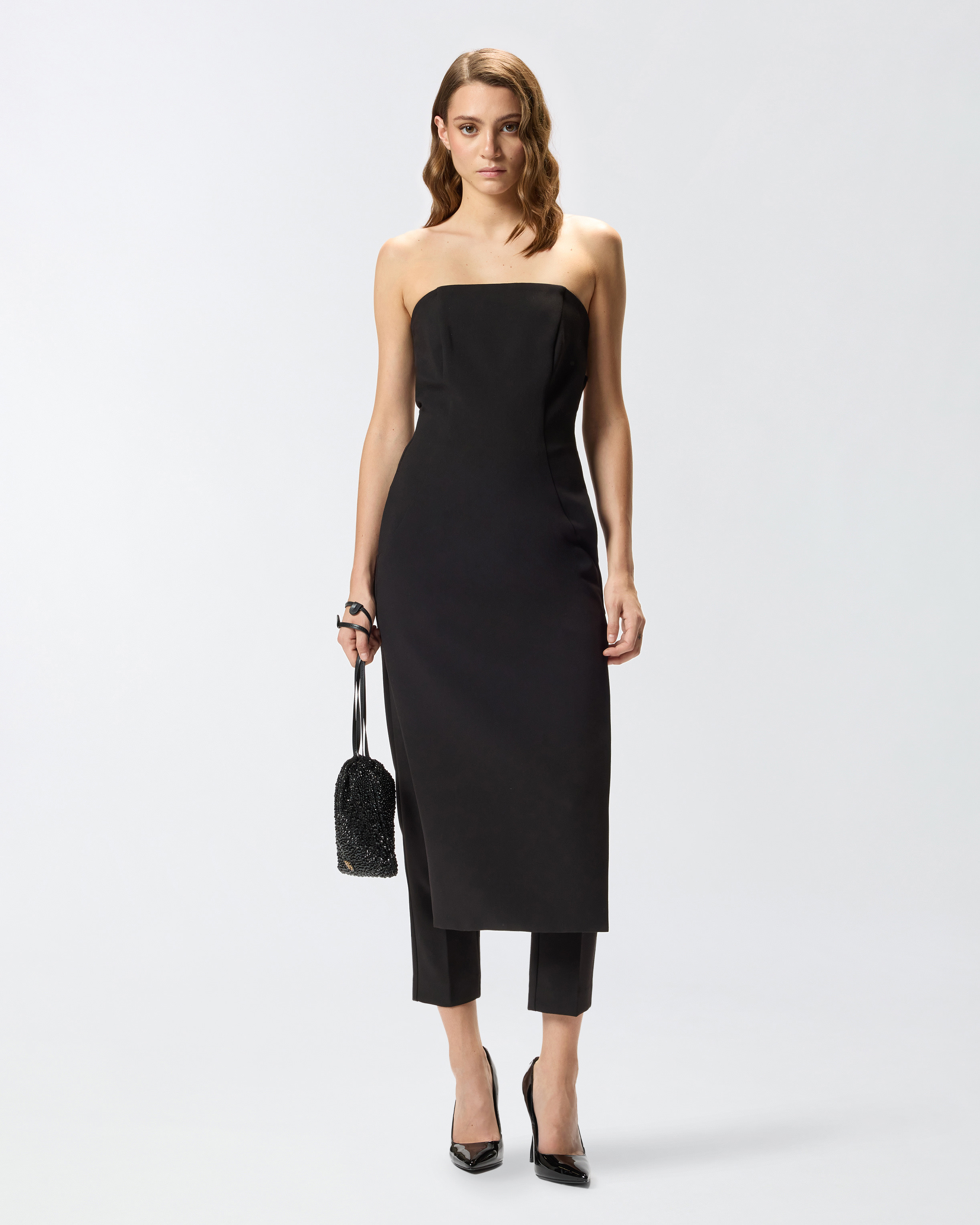 JUMPSUIT WITH SKIRT-EFFECT FRONT - 2