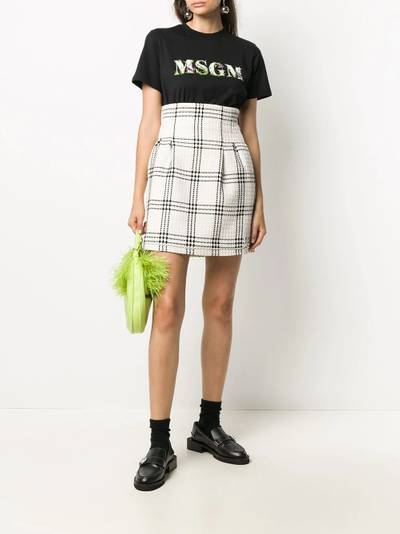 MSGM floral logo T-shirt outlook