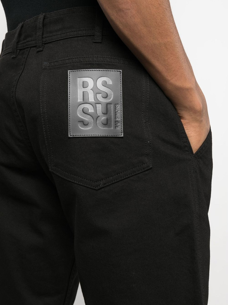 logo-patch denim shorts 5