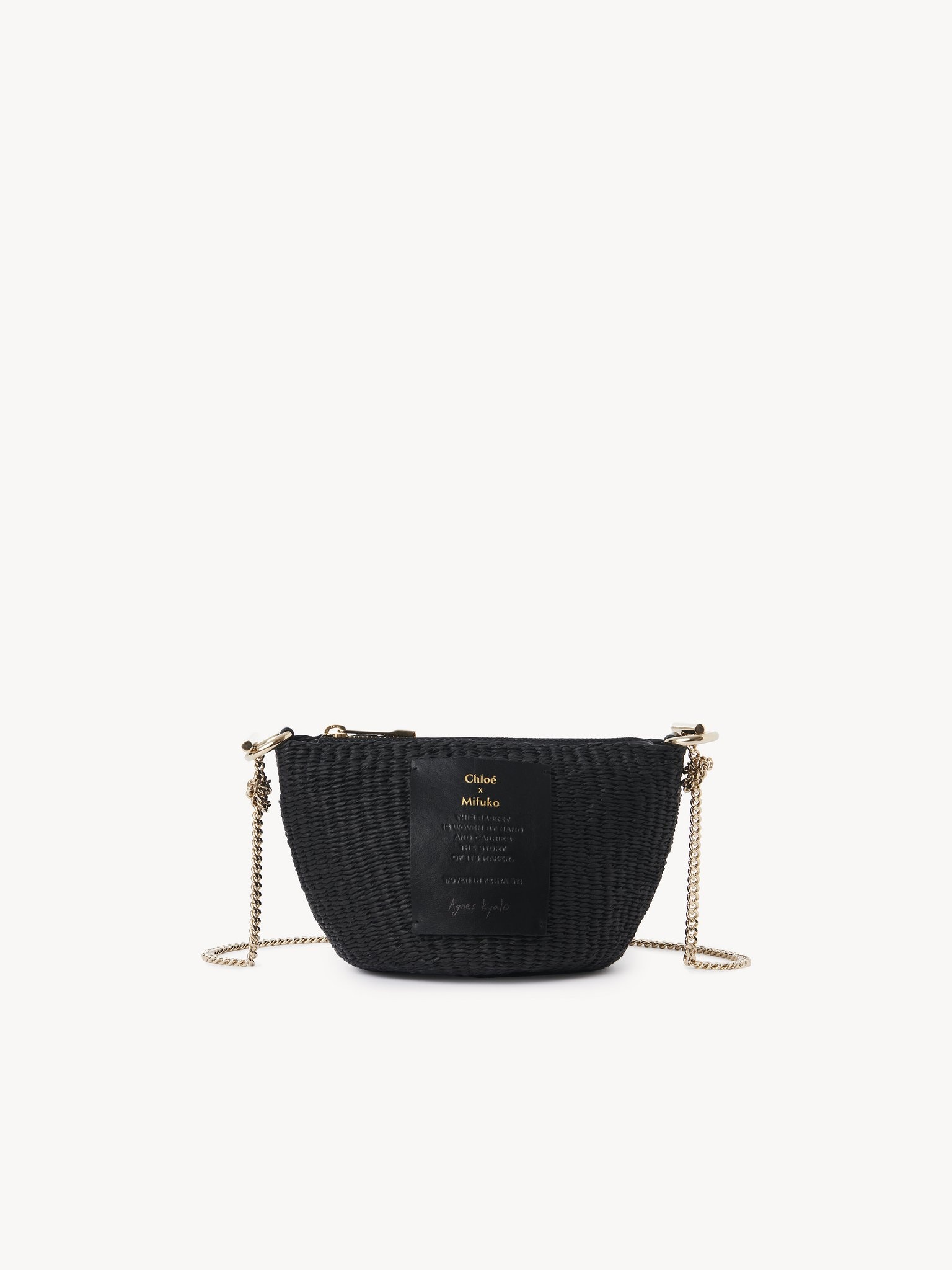 CHLOÉ ZIPPERED MINI BASKET WITH CHAIN - 1