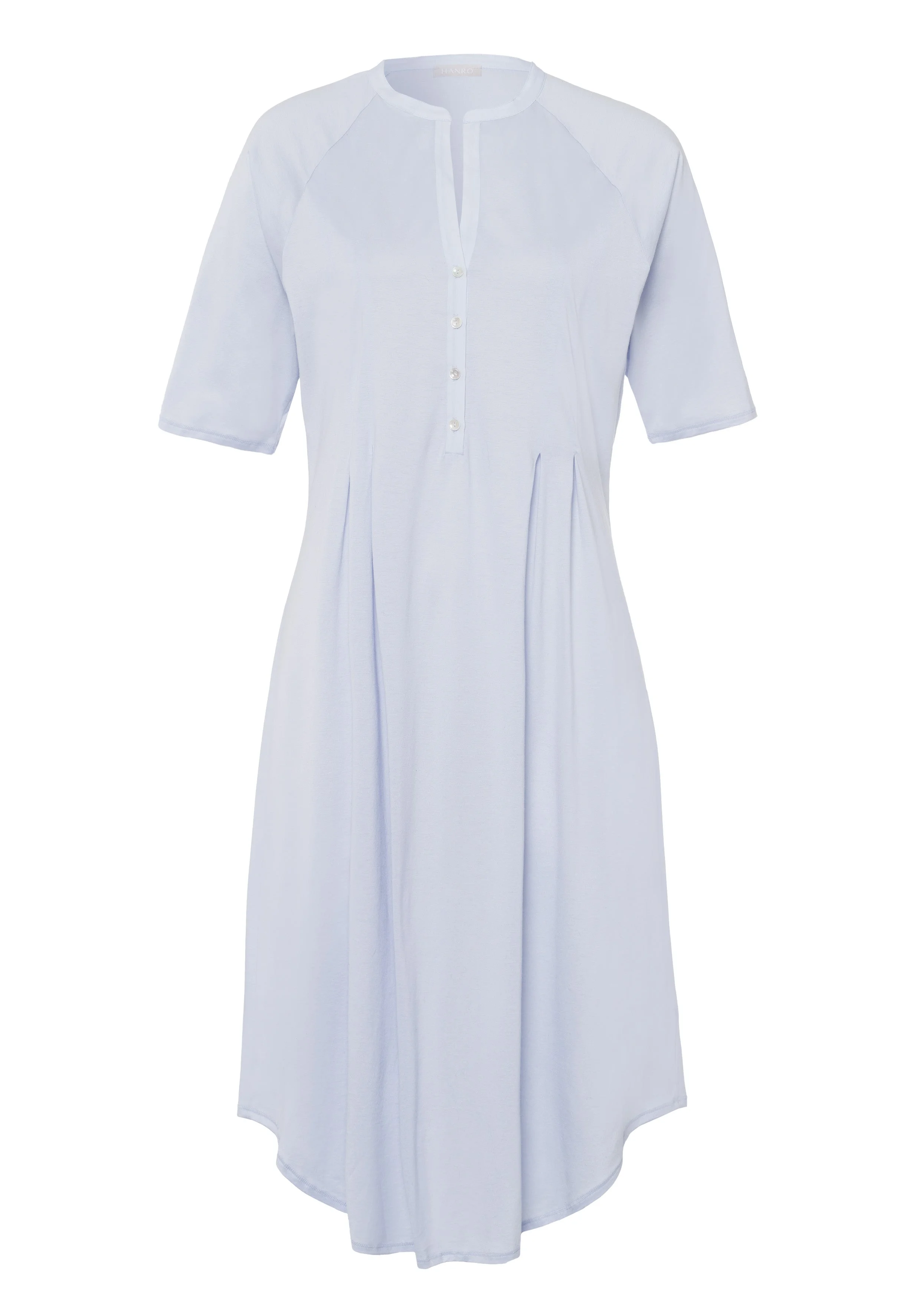 Cotton Deluxe Button Front Cotton Sleep Shirt - 1