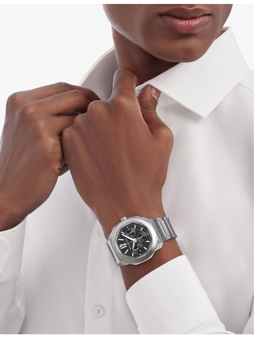 RE00082 Octo Roma stainless-steel automatic watch - 5