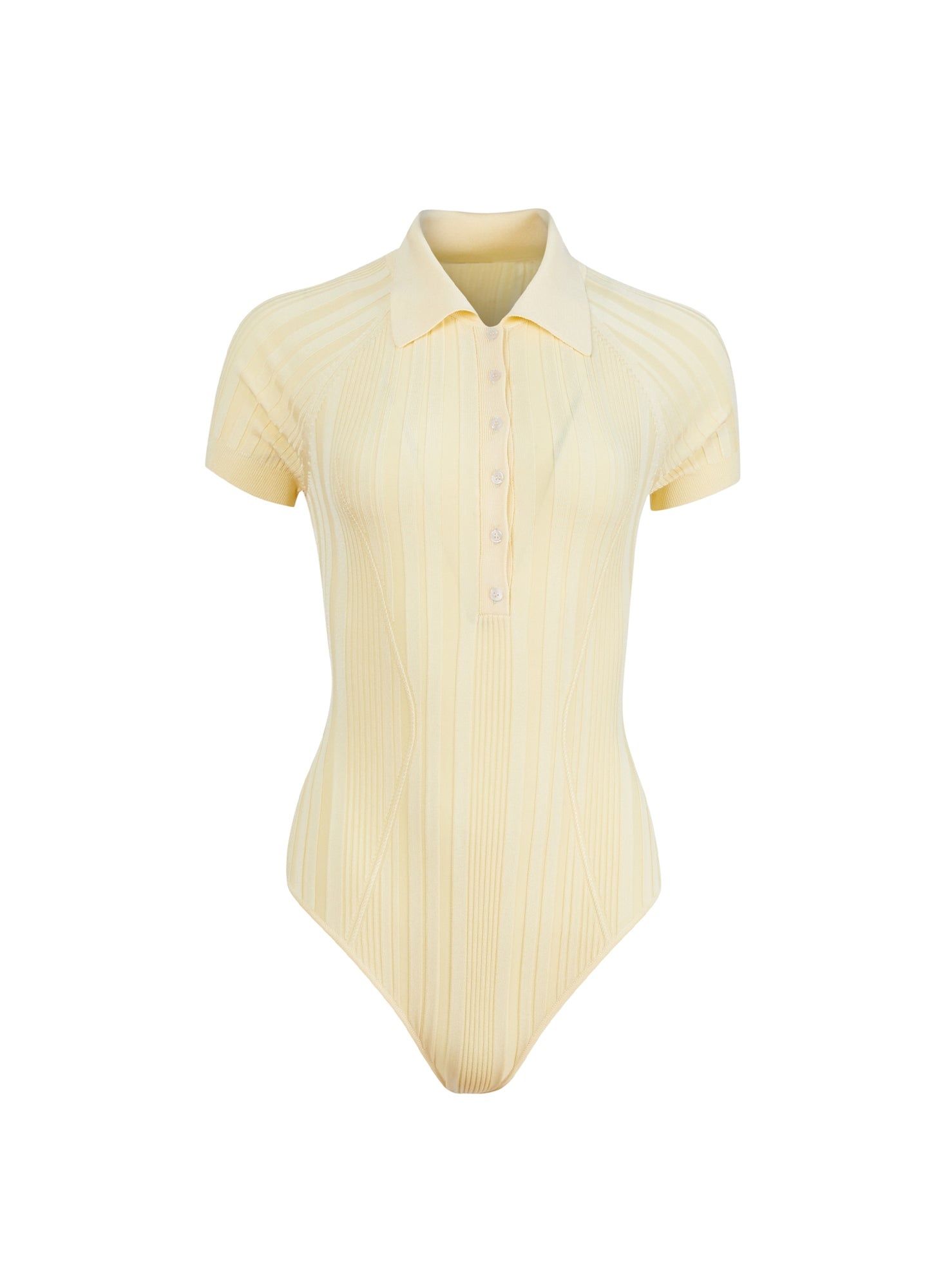 Rib Polo Bodysuit - 1